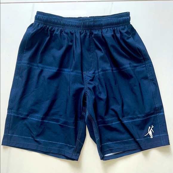 NEW Navy Toes on the Nose Swim Shorts with 2 Front Pockets Back Zip Pocket Small - Picture 1 of 5